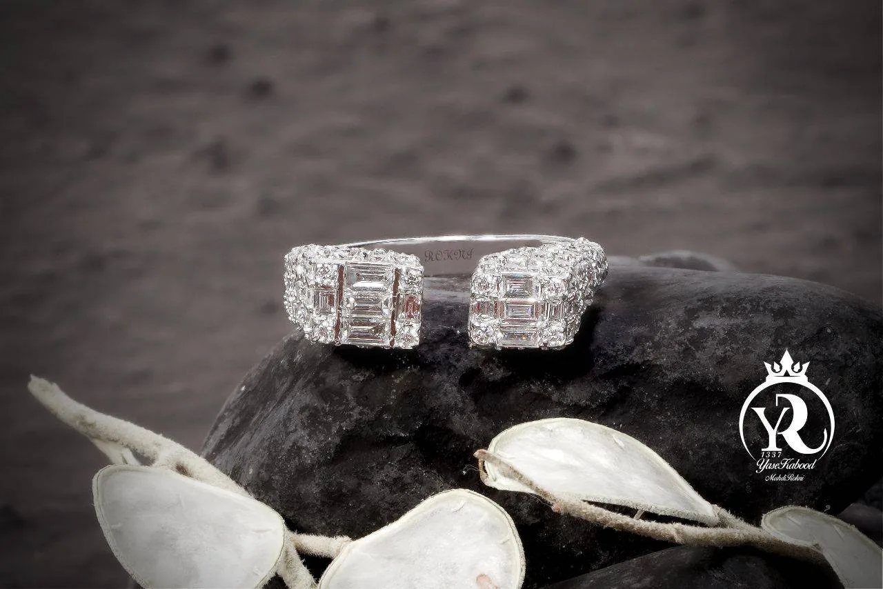 انگشتر باگت برلیان های پاک — انگشتر